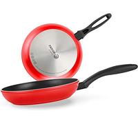 Fagor Maxima - Sarten Roja 26cm, Aluminio Forjado, Antiadherente Bicapa Libre de PFOA/PFTE, Todas las Cocinas, Inducción, Mango Baquelita, Ecológica