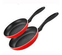 Fagor Maxima Set Juego Sartenes Inducción 20-24 cm, Aluminio Forjado, Espesor 4 mm, Antiadherente Ecológico XYLAN PLUS sin PFOA, Apta para Todas Las Cocinas, Vitrocerámica, Gas, Lavavajillas, Rojo