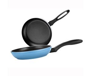 Fagor Maxima Set Juego Sartenes Inducción 20-24 cm, Aluminio Forjado, Espesor 4 mm, Antiadherente Ecológico XYLAN PLUS sin PFOA, Apta para Todas Las Cocinas, Vitrocerámica, Gas, Lavavajillas, Azul