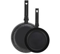 Fagor Nela Marble Set Juego Sartenes Inducción 20-24 cm, Aluminio Extragrueso Espesor 3 mm, Antiadherente Ecológico sin PFOA, Apta para Todas Las Cocinas, Vitrocerámica, Gas, Lavavajillas