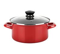 Fagor Cacerola Optimax Inducción 24 cm – Tapa de cristal, acero esmalt