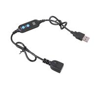Fahoujs Interruptor de temporizador USB de ahorro de energía, programable por cable, función de cuenta atrás de 12 horas para dispositivos de oficina en casa, interruptor de cuenta atrás USB digital