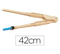 Faibo Compás para Encerado Escolar de Plástico Imitación Madera 42 cm
