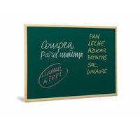 Faibo e-pizarra pizarra verde para tiza con marco de madera 60x40 cm m