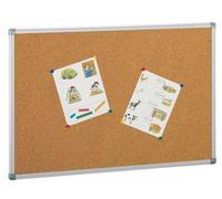 FAIBO Tablero de Corcho Sólido con Marco de Aluminio 122x270 cm