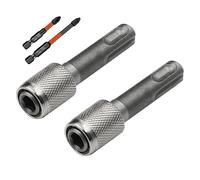 FAINCA Vástago Hexagonal 2 Piezas Adaptador Sds para Taladro + 50 mm Broca Cruzada de 70 mm, Hexagon Socket Hex Shank Brocas Conversor Socket Accesorios para martillos perforadores SDS