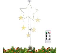 Fairy Lights - Luz de navideñas, cadena para temporizador y control remoto, cadena de luz con fácil configuración, 8 modos de decoración navideña, iluminación para el hogar