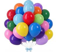 Fairymaiden Globos de Cumpleaños Globos Azul Látex Bombona Helio Globo