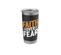 Faith over Fear Vaso térmico de acero inoxidable de doble pared