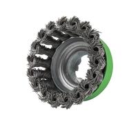 Faithfull Cepillo de Alambre X-LOCK de Copa, 75mm, Acero Inoxidable, Arrastre M