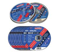 Faithfull Extra dünne 1-mm-Schnellschnitt-Trennscheiben - 115 mm x 1 mm x 22,23 mm (4,5 Zoll) Multi-Cut-Scheibe, 10er-Pack mit Aufbewahrungsdose
