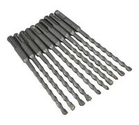 Faithfull FAISDS7160B SDS Masonry Drill Bit 7 mm x 100 mm WL x 160 mm - Bulk Pack of 10 Silver