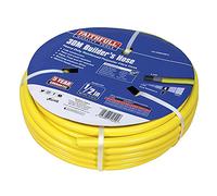 Faithfull Heavy-Duty Reinforced PVC Builders Hose 30M (98ft) 12.5mm (1/2in) Diameter 24 Braid Fibre Mesh, Kink & Twist Resistant Hose Pipe