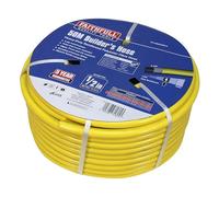 Faithfull Heavy-Duty Reinforced PVC Builders Hose 50M (164ft) 12.5mm (1/2in) Diameter 24 Braid Fibre Mesh, Kink & Twist Resistant Hose Pipe