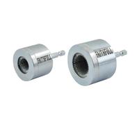 Faithfull Limpiador externo de tuberías de 15 mm y 22 mm, 2 unidades | Paquete doble de limpiadores de tuberías de vástago hexagonal con carcasa de acero de 10 A, chapado en zinc