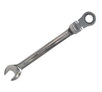 Faithfull Llave de Carraca Giratoria Flexible, Acero CV, 12mm