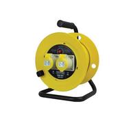Faithfull Power Plus Abierta Tambor Carrete Cable 110V 16A 2-Socket 25m (1.5mm