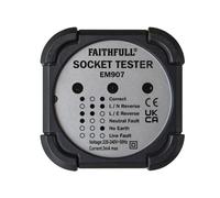 Faithfull Probador de Polaridad para Enchufes UK 240V