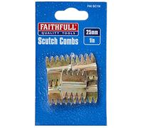 Faithfull SC1N - Cuchillas dentadas para cincel de mano (25 mm, 5 unidades)