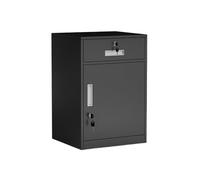 FAJNUZI2024 Armario para Documentos Gabinete Corto de Oficina Almacenamiento Multifuncional Archivos cajones Acero Debajo del Escritorio con gabinete Cerradura, 1,2 mm(Negro)