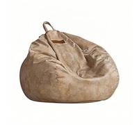 FAJNUZI2024 Puf pequeño para Dormitorio Puf Lazy Sofá reclinable for Dormir Sala de Estar Dormitorio Salón Tatami Individual(Beige,Medio)