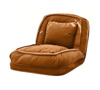 FAJNUZI2024 Puf pequeño para Dormitorio Sofá Cama Plegable, sillón reclinable for balcón, Tatami, sofá Perezoso de una Plaza(Orange,Pequeño)