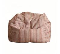 FAJNUZI2024 Puf pequeño para Dormitorio Sofá Individual, sofá Perezoso for balcón, puf Lavable, Sala de Estar, Tatami reclinable(Red,Medio)