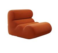 FAJNUZI2024 Puf pequeño para Dormitorio Sofá Perezoso, Silla, balcón, Dormitorio acostado, sofá pequeño Individual, Tatami for tumbarse y Dormir(Orange)