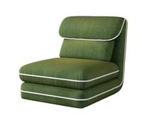 FAJNUZI2024 Puf pequeño para Dormitorio Sofá Tatami Lazy for Dormitorio, balcón, reclinable, Siesta, sofá de un Solo Piso(Green)