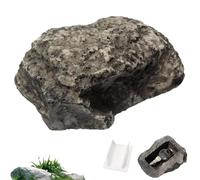 Fake Rock Key Hider, escondites y secretos, caja fuerte camuflada, piñones Forma Caja De Llave De Piedra Segura Para Llaves De Repuesto, Aspecto Real Y Sensación De Piedra, Jardín, Exterior(Stone)