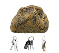 Fake Rock Key Hider - Soporte para llaves de piedra, resina exterior