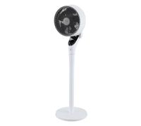 Fakir Prestige VC° 550 - Ventilador de pie 2 en 1, motor silencioso de CC, 12 niveles, color blanco