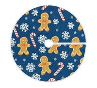 Falda Árbol Navidad Galletas De Jengibre Navideñas Cubre Pie Navideño S