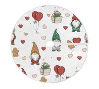 Falda Árbol Navidad Galletas Globos Gnomo Cubre Pie Navideño L