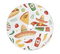 Falda De Árbol De Navidad Cinco De Mayo Cubre Pie Árbol De Navidad M | Manta de árbols Decoraciones Alfombra Árbols Para Navideña