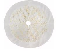 Faldón para Árbol de Navidad 90 cm - Cubre Base Grande de Peluche Blanco - Decoración Navideña Esponjosa para Hogar, Fiesta y Regalos