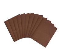 Falken - Carpetas de reciclaje plegadas (DIN A4, 10 unidades), color marrón oscuro