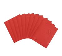 Falken - Carpetas de reciclaje plegadas, DIN A4, color rojo, fabricadas en Alemania, diseño de ángel, color azul