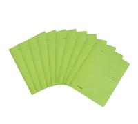 Falken - Juego de 10 carpetas para archivos, color verde claro y azul