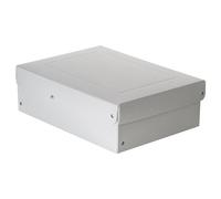 FALKEN Original PureBox Pro Made in Germany. 100 mm de alto, DIN A4, DIN ISO 9706, DIN ISO 16245-A. Caja de almacenamiento con tapa, libre de ácidos, resistente al envejecimiento, adecuada para