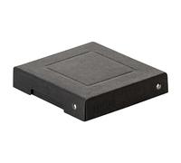 Falken PureBox - Caja de almacenaje con tapa (25 x 120 x 120 mm), color negro