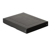 Falken PureBox - Caja de almacenaje con tapa de cartón reciclado resistente, diseño de ángel azul, vegano, 40 mm de altura, DIN A4, color negro