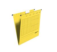 FALKEN Unireg - Carpeta colgante de cartón de reciclaje, color amarillo 5er Pack
