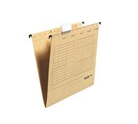 FALKEN Unireg - Carpeta colgante de cartón de reciclaje, color marrón 5er Pack