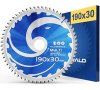 FALKENWALD - Disco sierra circular 190mm x 30 mm - Disco de Corte compatible con Sierra Tronzadora y Sierra Circular de Bosch & Makita