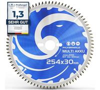 FALKENWALD Disco Sierra Circular 254 x 30 mm - Madera, Metal, Aluminio | Disco sierra circular 254x30 multimaterial - hoja de sierra circular 254 mm, 80 dientes, orificio 30mm