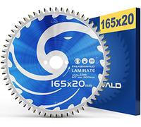 FALKENWALD Hoja de sierra circular (165 x 20, ideal para laminados, compatible con Makita y Bosch)