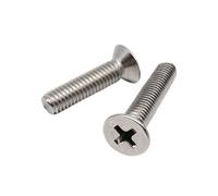 FALKIN 50 Uds Mini Micro pequeño negro 304 Acero inoxidable Cruz Phillips cabeza avellanada plana tornillo Bolt50x M1.2 M1.4 M1.6 M2 M2.5 M3 M3.5 M4(6mm,M2.5)