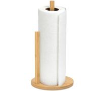 FALSKT Portarrollos Papel Cocina de Pie Madera con Brazo Estabilizador