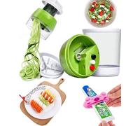 Famanu, espiralizador multifuncional 6 en 1: verduras, "zoodles", patatas, calabacines
